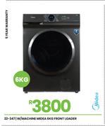 Midea 6Kg Front Loader W/Machine 22-347