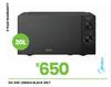 Midea 20L Black Microwave Oven 24-246