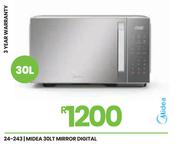 Midea 30L Mirror Digital Microwave 24-243
