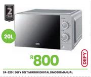 Defy 20L Manual Mirror Digital Microwave DMO381 24-220
