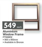 Aluminium Window Frame PT99BRZ 900 x 900m