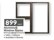 Aluminium Window Frame PTT1212BRZ 1200 x 1200mm