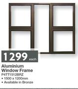 Aluminium Window Frame P4TT1512BRZ 1500 x 1200mm