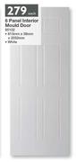 6 Panel Interior Mould White Door 813mm x 38mm x 2032mm