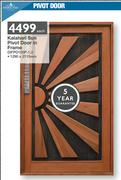 Swartland Kalahari Sun Pivot Door In Frame DIFPD100P-1.2 1290 x 2115mm-Each