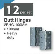 Butt Hinges 2BHC-100mm Heavy Duty-Per Set