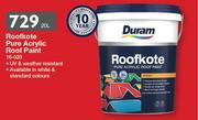 Duram Roofkote Pure Acrylic Roof Paint-20Ltr