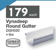 Marley Vynadeep Round Gutter DGH520-6m Each
