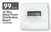 Waco 12 Way Metal Flush Distribution Board C0000269-Each