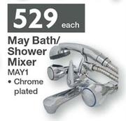 Splashworks May Bath/Shower Mixer Chrome Plated MAY1-Each