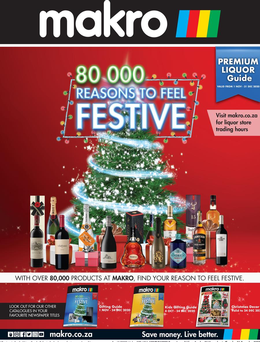 Makro Festive Liquor Guide 01 November 24 December 2020 M Guzzle Co Za
