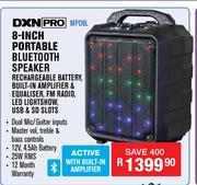Dixon Pro 8 Inch Portable Bluetooth Speaker MPDBL