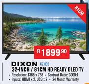Dixon 32" / 81cm HD Ready DLED TV CZ1832