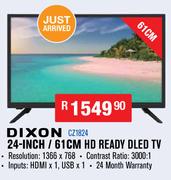Dixon 24 Inch/61cm HD Ready DLED TV CZ1824