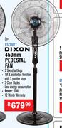 Dixon 450mm Pedestal Fan FS-1607T