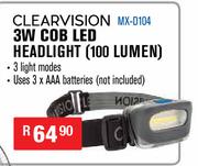 Clearvision 3W COB LED Headlight (100 Lumen) MX-D104