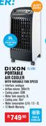 Dixon Portable Air Cooler With Variable Fan Speed FL-1701