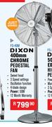 Dixon 400mm Chrome Pedestal Fan FD-40M