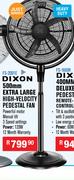 Dixon 500mm Extra Large High-Velocity Pedestal Fan FS-2001E