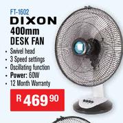 Dixon 400mm Desk Fan FT-1602