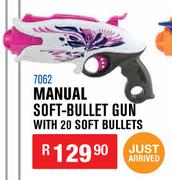 Manual Soft Bullet Gun With 20 Soft Bullets 7062