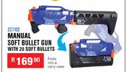 Manual Soft Bullet Gun With 20 Soft Bullets ZC7102