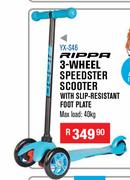 Rippa 3 Wheel Speedster Scooter With Slip Resistant Foot Plate YX-S46