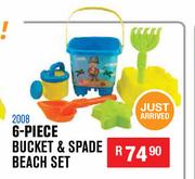 6 Piece Bucket & Spade Beach Set 2008