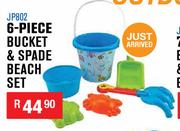 6 Piece Bucket & Spade Beach Set JP802