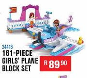 161 Piece Girl's Plane Block Set 24418
