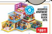 Assorted Apartment Living Block Sets 24112-Each