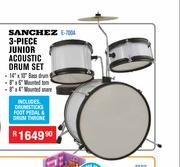 Sanchez 3 Piece Junior Acoustic Drum Set E-700A
