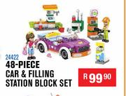 48 Piece Car & Filling Station Block Set 24422