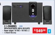 Dixon 2.1 Channel With Bluetooth, USB & SD Slots CS10