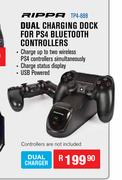 Rippa Dual Charging Dock For PS4 Bluetooth Controllers TP4-889