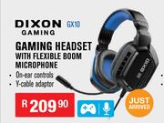 Dixon Gaming Headset With Flexible Boom Microphone GX10
