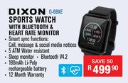 Dixon Sports Watch With Bluetooth & Heart Rate Monitor Q-68XE