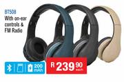 Dixon Bluetooth Wireless Headphones BT508-Each