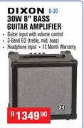 Dixon 30W 8" Bass Guitar Amplifier B-30