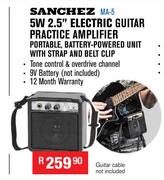 Sanchez 5W 2.5" Electric Guitar Practice Amplifier MA-5