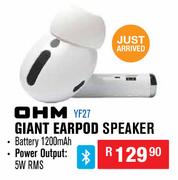 OHM Giant Earpod Speaker YF27