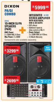 Dixon amplifier sales with bluetooth