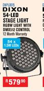Dixon 54-LED Stage Light RGBW Light With DMX512 Control DNPL0015