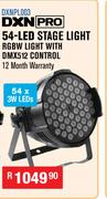 DXN Pro 54-LED Stage Light RGBW Light With DMX512 Control DXNPL003