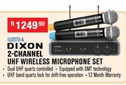 2Dixon 2 Channel UHF Wireless Microphone Set IU2070-A