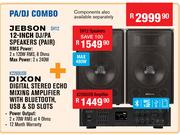 Jebson 12" DJ/ PA Speakers (Pair) SH12
