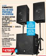 DXN Pro All In One Portable PA System VX1300BT