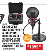 Dixon USB Condenser Microphone Recording Set UD-21