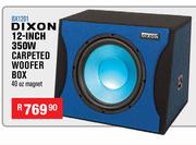 Dixon 12 Inch 350W Carpeted Woofer Box BX1201