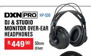 DXN Pro DJ & Studio Monitor Over Ear Headphones HP-530